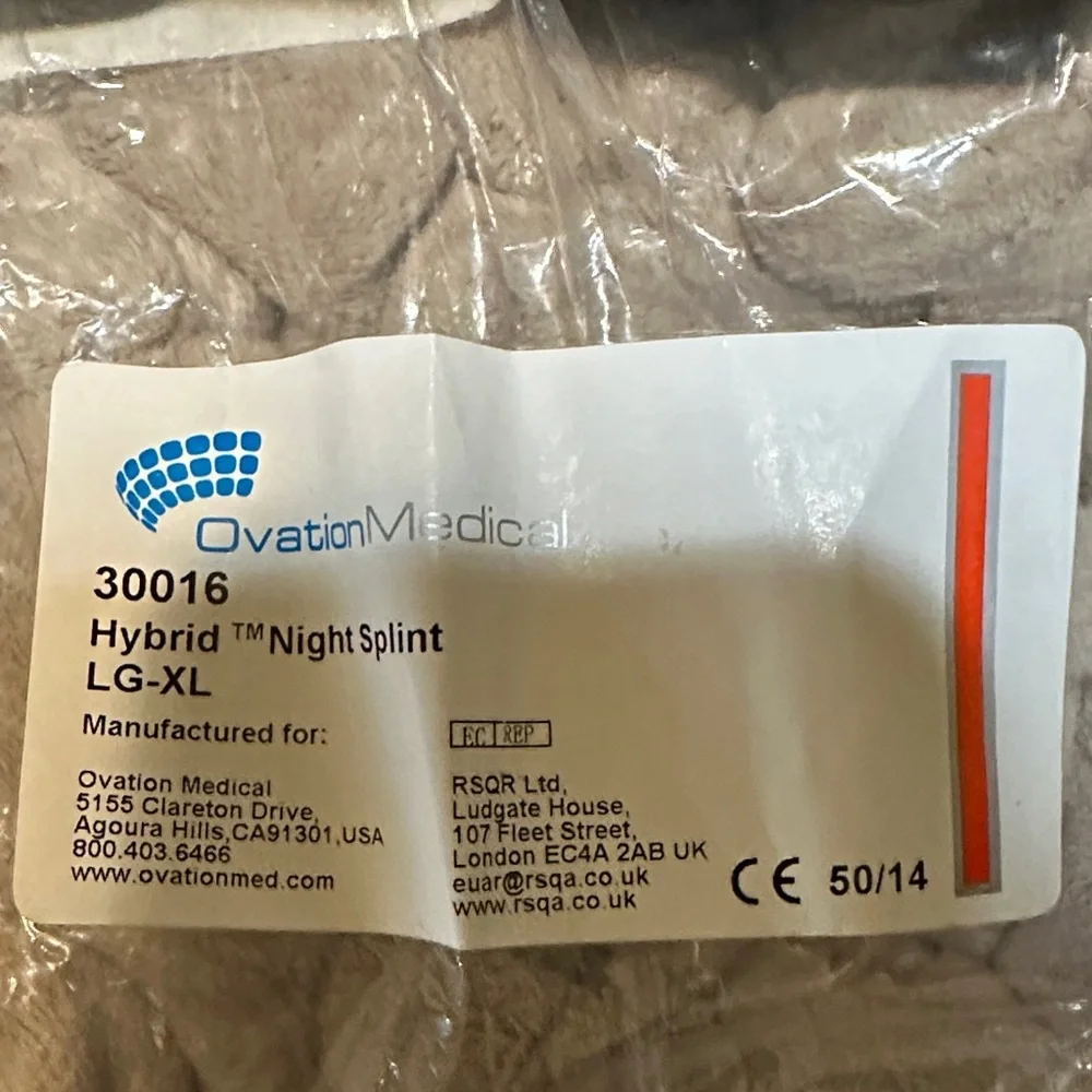 NEW Ovation Medical Hybrid Night Splint - Size LG/XL - Never Used - Picture 2 of 5
